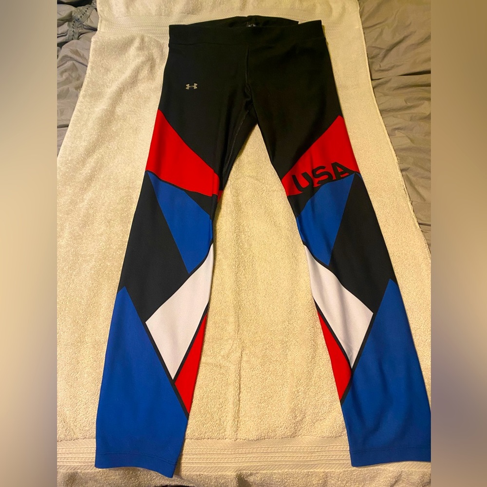 Under Armour Black, Red, Blue Leggings